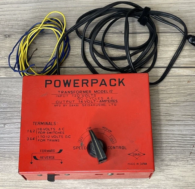 VINTAGE SAKAI HO Scale Power Pack Transformer Model 12 Hobby Railroad