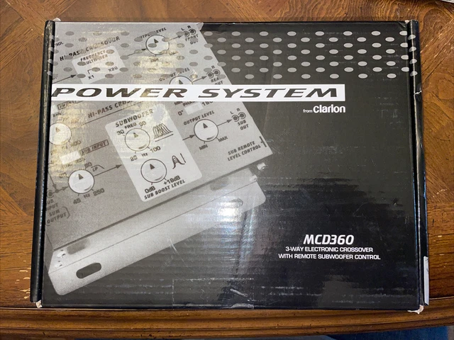 Clarion Mcd360 3-Way 6-Channel Input Electronic Crossover W/ 5-Volt Rca Outputs- Clarion Mcd360 3-Way 6-Channel Input Electronic Crossover W/ 5-Volt Rca Outputs-