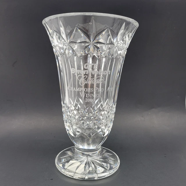 WATERFORD CRYSTAL LISMORE Castle 10" Balmoral Starburst Large Vase