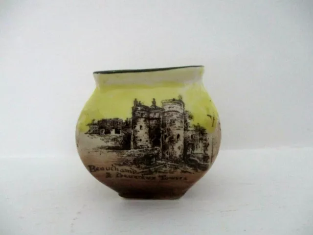 Very Rare Royal Doulton Miniature Vase - Historic Towns, Old London - Hairline