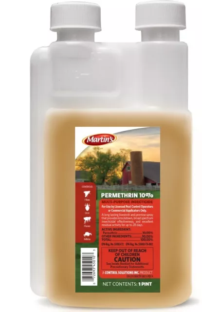 Martins Permethrin 10% Livestock and or Dog Kennel  16oz