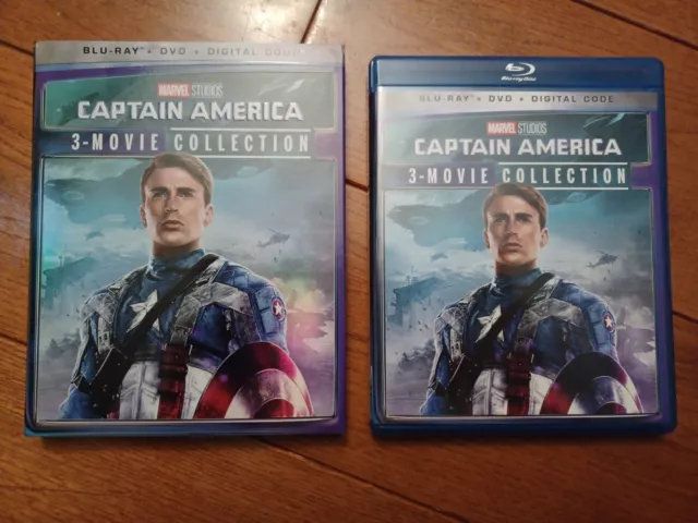 CAPTAIN AMERICA 3 Movie Collection Blu-Ray/DVD Avenger Winter Soldier Civil War