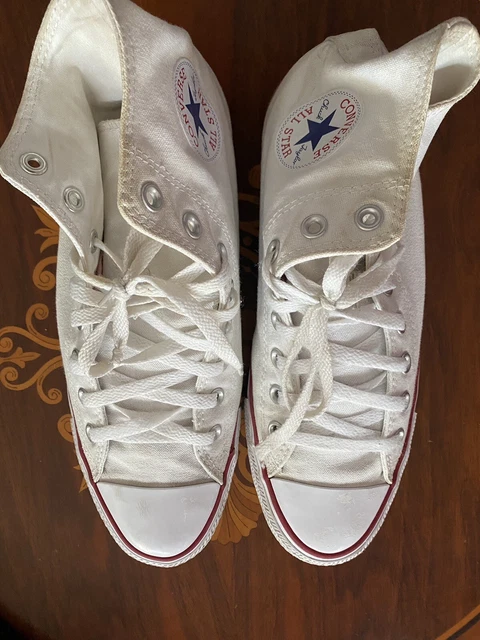 converse montante blanche