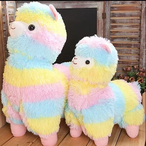 SLEEPY RAINBOW LLAMA Soft Toy Plush Tracked Postage 40cm 27.19