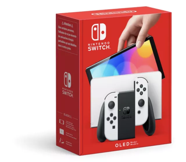 Nintendo Switch Modello OLED HEG-001 Console Portatile - 64GB - Bianco