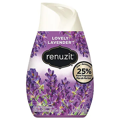 Renuzit Adjustables Air Freshener, Lovely Lavender, 7 Oz Cone 43133  Renuzit