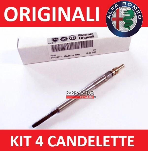 KIT 4 CANDELETTE BOSCH FIAT GRANDE PUNTO (199) 1.3 D Multijet KW 55 CV - Foto 8