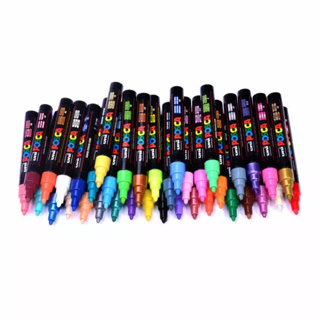 Uni Posca Paint Marker 2.5mm Fine Tip Paint Marker Pen (PC-5M)