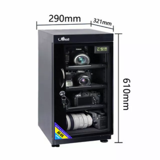 50L Digital Dehumidify Dry Cabinet Box for Sony Canon Nikon Lens Camera Storage 3
