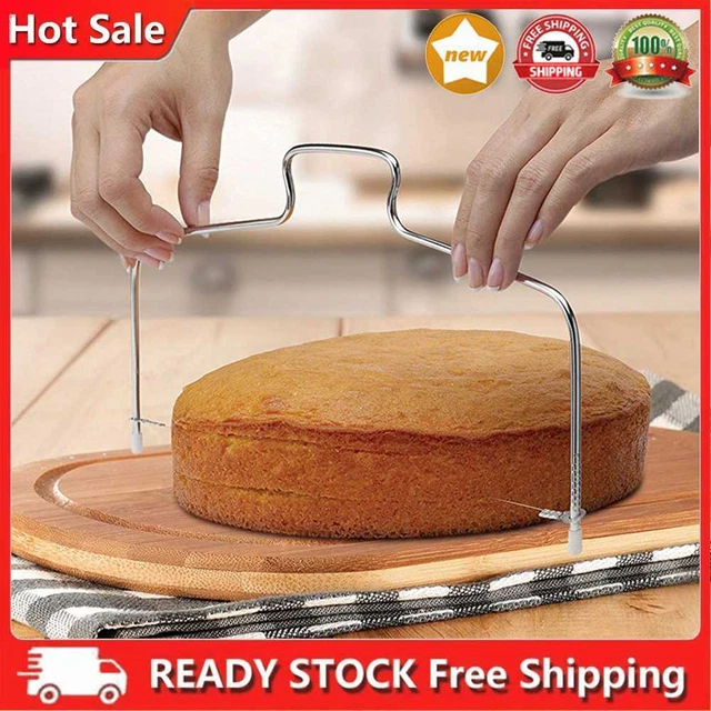Affettatrice per torta doppia linea regolabile filo acciaio inox cassaforte per gadget da cucina