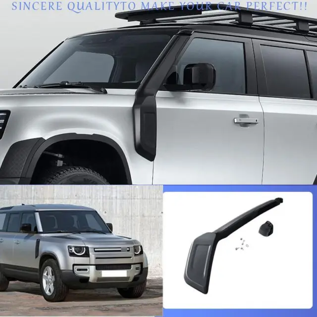 For Land Rover Defender 2020-24 Black Air Intake Prevent Dust Water Wading Pipe