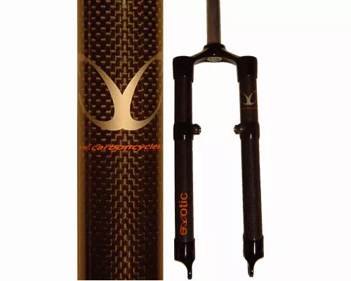EXOTIC RIGID CARBON Mountain Bike Fork Disc V Brake 42.5cm for 26in Wheel 187.89 PicClick UK