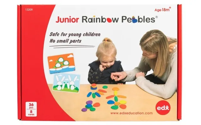 Junior Rainbow Pebbles Early Construction Set