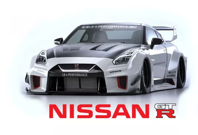 1:10 RC Clear Lexan Body Shell - LB Works Nissan GTR35-RR suit race or drift