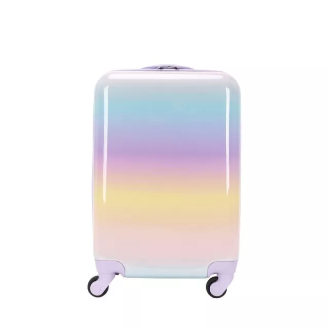 Crckt Kids' Hardside Carry On Spinner Suitcase - Pastel Rainbow Ombre