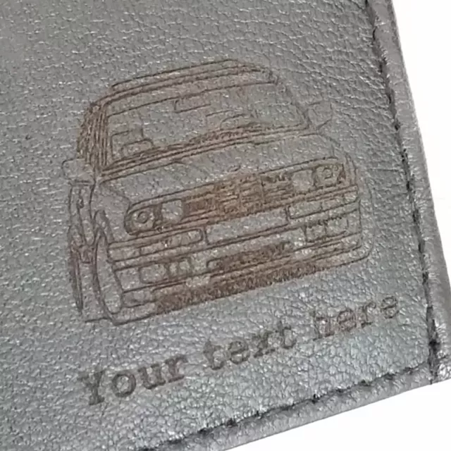 BMW E30 gravierte Leder Geldbörse (Warengeschenk Geschenk 325i 3er 320i) 2