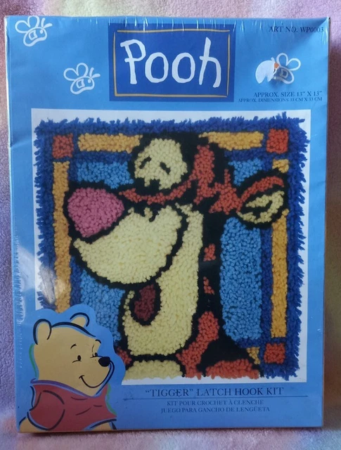 Kit de gancho de pestillo Caron Disney ""Tigger"" Winnie the Pooh 13""x13"" sellado #WP0003