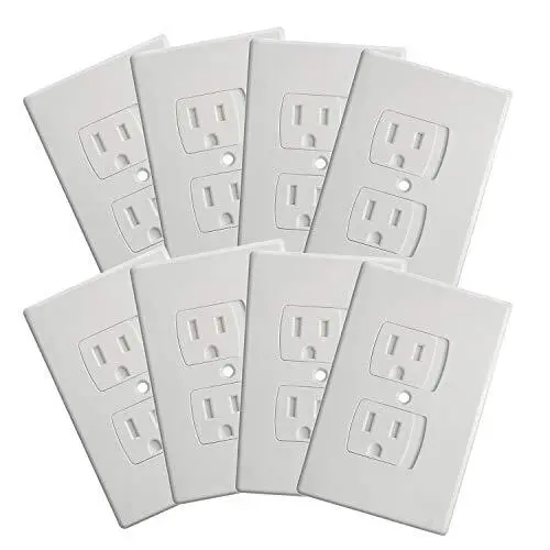 Self Closing Electrical Outlet Covers, Child Proof Safety Universal Wall Sock...