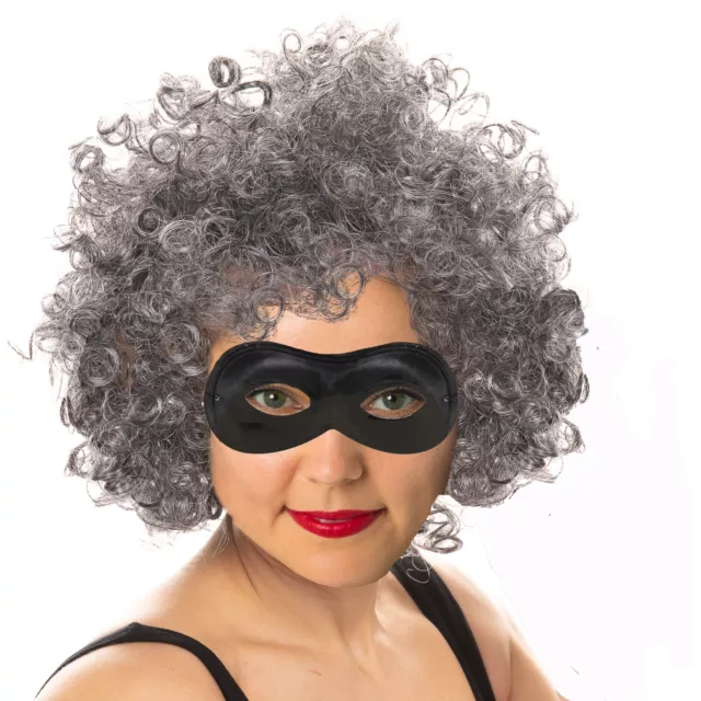 Gangster Granny Gangsta Wig Eye Mask World Book Day Week Fancy Dress Costume