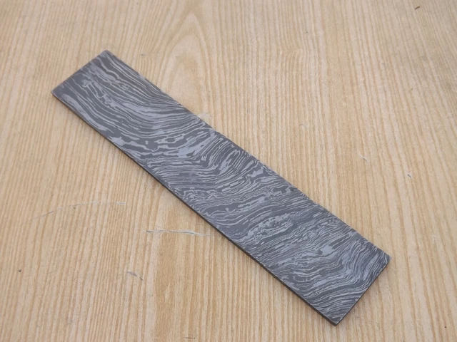 Forged Damascus Steel Heavy Duty Handmade Billet For Making Knife Twist_10"x 2"