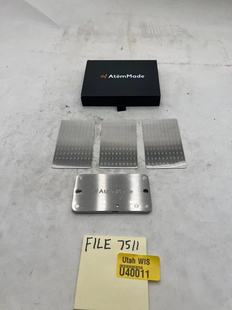 AtemMade Crypto Seed Storage Bitcoin Wallet Made, Indestructible Stainless BIP39