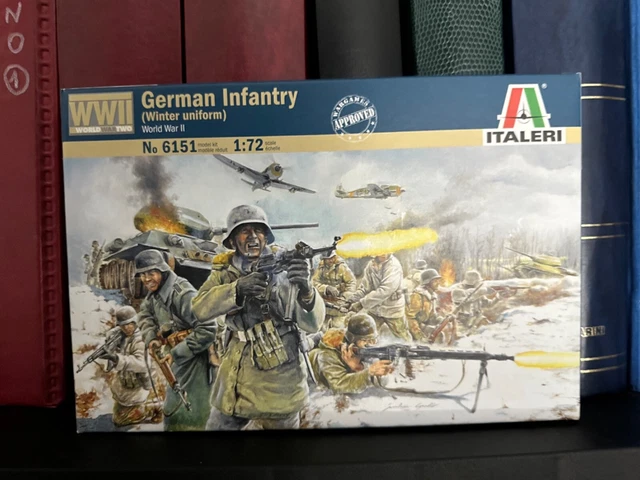 Figurines Italeri 1/72 - Infanterie Russe WWII (Seconde Guerre Mondiale), Maquette à Peindre