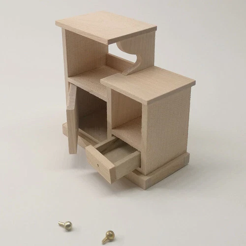Dollhouse 1:12 Scale Plain Cabinet Furniture Miniature Display Rack 4color