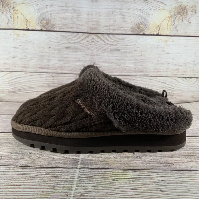 Skechers Women  Keepsakes Postage 46346 Brown Slide Slippers  Size 6