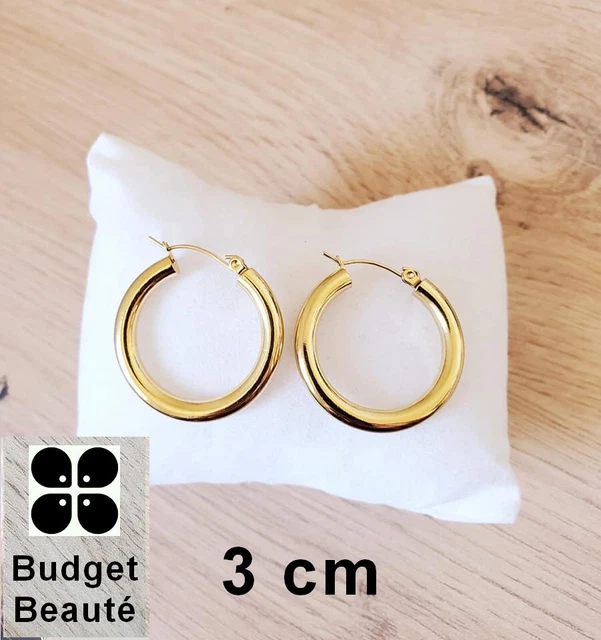 Boucles D'Oreilles Goutte D'Eau 18k - 2 Paires Hypoallergéniques Or Pour Femme