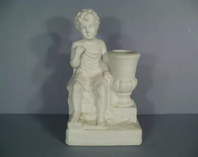 Sculpture Enfant En Porcelaine / Vase Enfant En Porcelaine/ Porcelaine De France