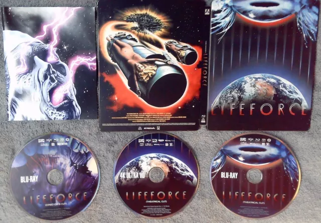 4K UHD & Blu-Ray LIFEFORCE Limited Ed. Steelbook + Booklet custom Tobe Hooper