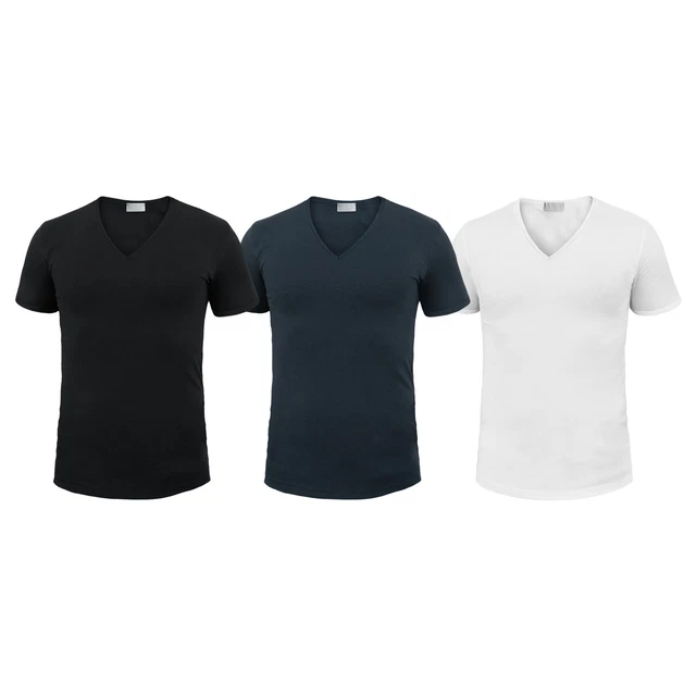 Pack 3 T-Shirt Uomo LIABEL Cotone Garzato Bielastico Art.04868