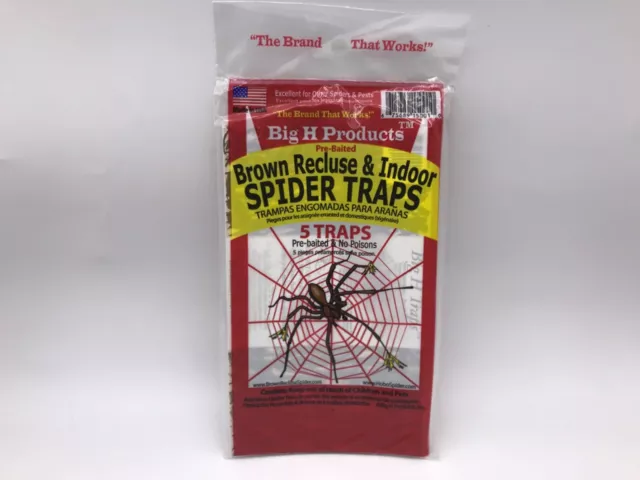 Big H Products Brown Recluse and Indoor Spider Traps 5-Pack