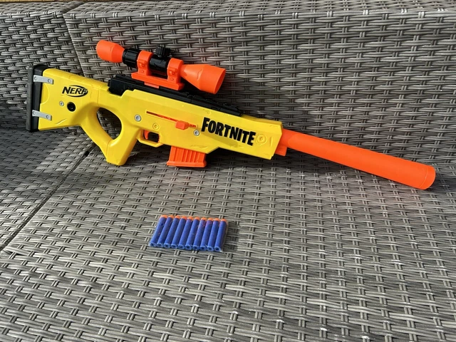 Nerf Gun Fortnite Sniper Basr L Bolt Action Clip Fed Blaster Toy 