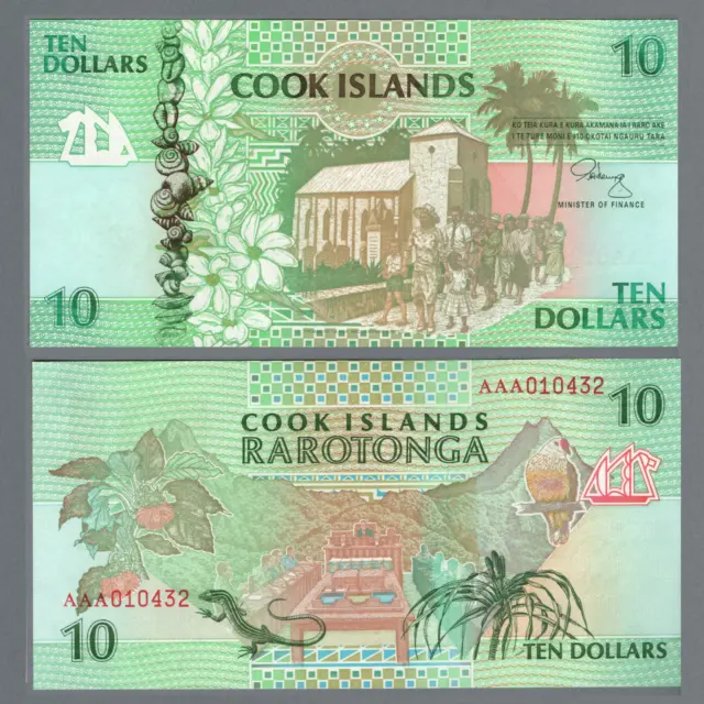 Iles Cook - 10 Dollars 1992 - P. 8 - Unc