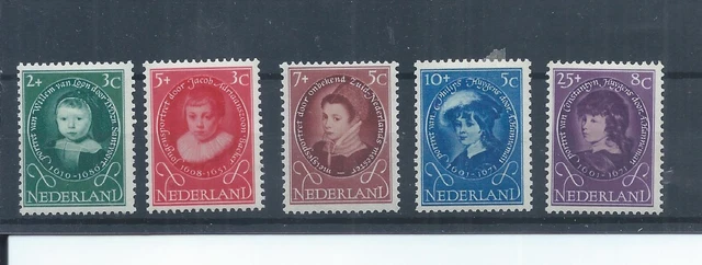 Netherlands stamps. 1955 Child Welfare MH SG 821 - 825 CV £24 (AC577)