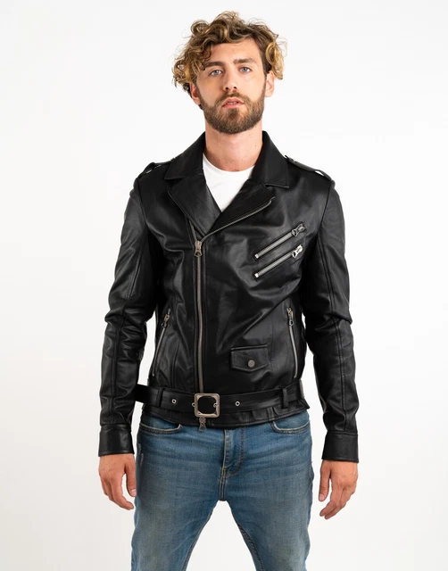 🧥 Chaqueta De Moto De Piel A-PRO – Con Protecciones CE En Codos Y Hombros, Estilo Clásico Chopper, Cierre Y Botones 🏍️👖