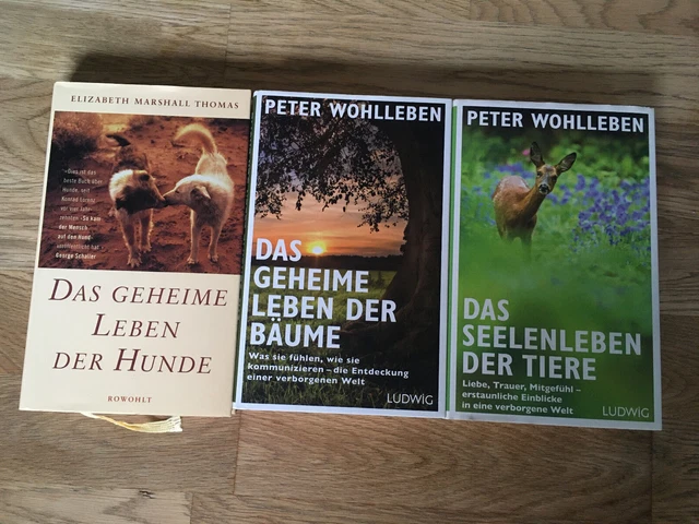 3 Bücher : Das geheime Leben der Hunde / Bäume - Das Seelenleben der Tiere