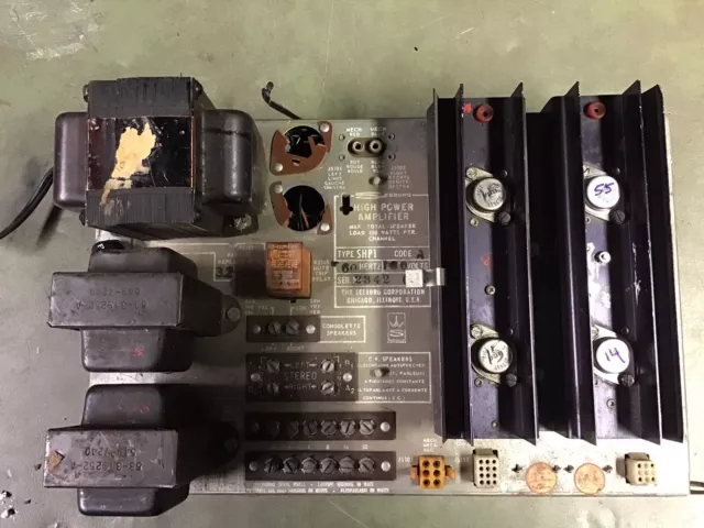 Seeburg SHP Jukebox Amplifier Rebuilt Missing Driver Card with Driver Card Parts