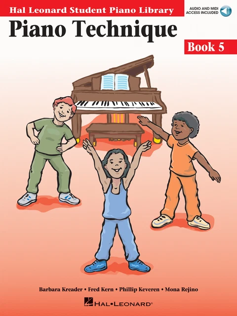 Piano Technique Book 5 Hal Leonard Student Library Learn Music Lessons Audio