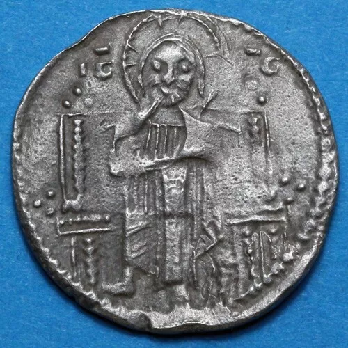 Medieval Crusaders Bulgaria silver gross coin circa 1000-1300 AD