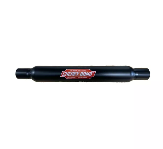 Cherry Bomb Middle Silencer Exhaust 3 Inch Case Width, 18 Inch Case Length Black