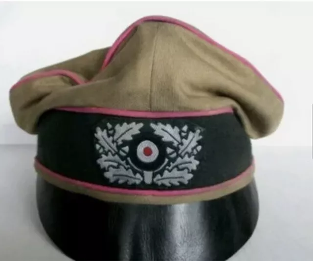 Ww2 German Panzergruppe Dak Heer "Crusher Cap" Combat Warhat! (Nice Reproduction