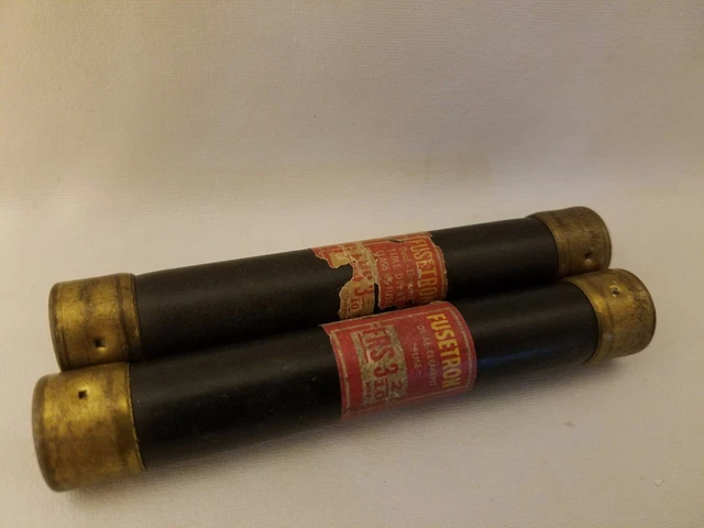 Lot De 2 Cooper Bussmann Buss Fusetron Frs-3-2/10 FRS3-2/10 3.2A Fusibles 600V