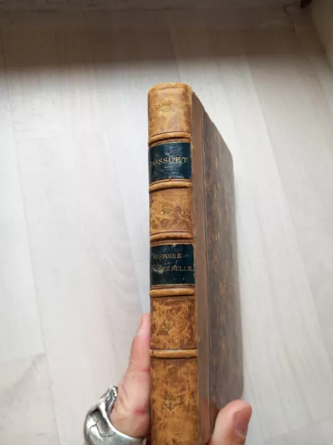 Livre Ancien Cuir Bossuet Histoire Universelle 1876