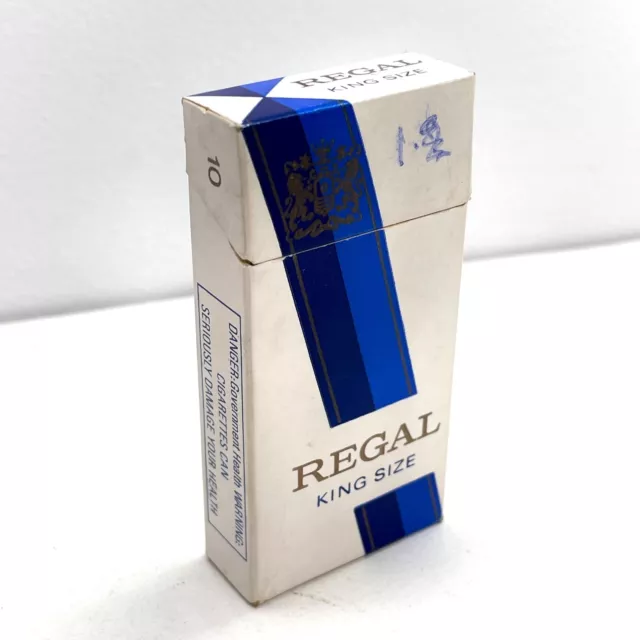 Vintage Regal King Size Empty Cigarette Packet. Old Pre Pictures 10Pk