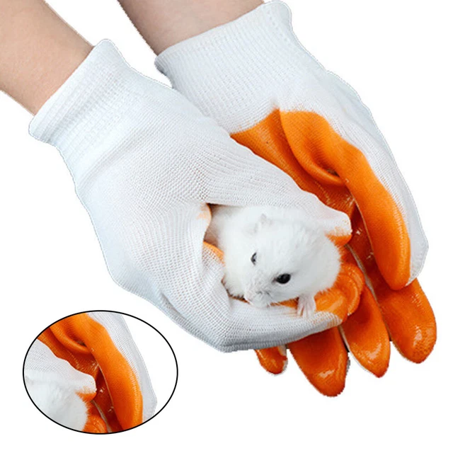 Guantes protectores manipulación de animales guante de protección tejido guantes blancos