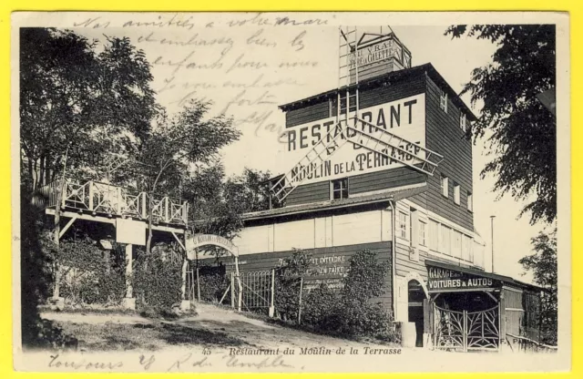cpa 95 - SANNOIS (Val d'Oise) RESTAURANT du Grand MOULIN de la TERRASSE