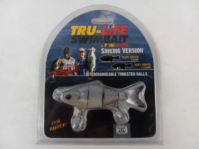 Tru-Tungsten Tru-Life 4" Swimbait Blueback Herring  New in Package
