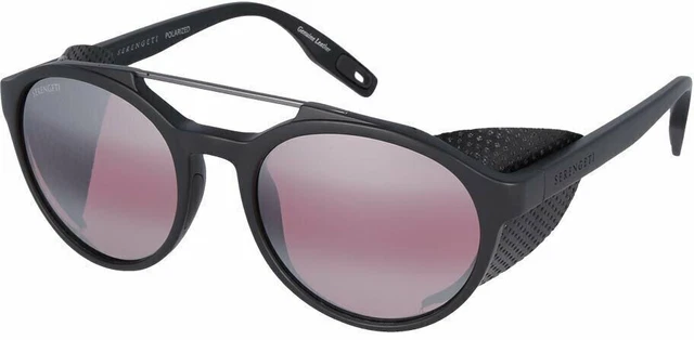 Serengeti Leandro Glacier Satin Black Polar Photo Sedona Bmr Sunglasses 8586 New